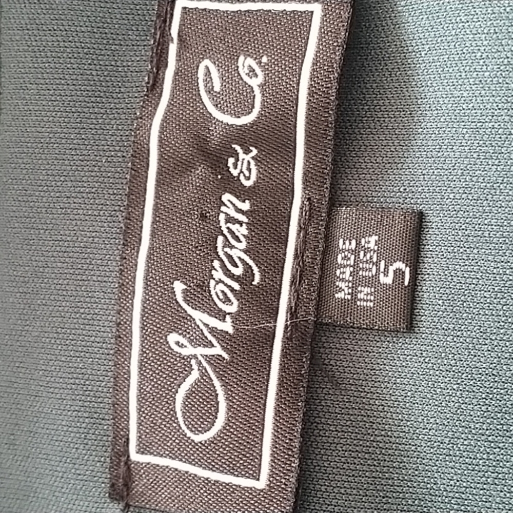 NEW Morgan & Co. Formal Dress Satin Cut-Out Hunter sz 5 Juniors - Picture 10 of 14